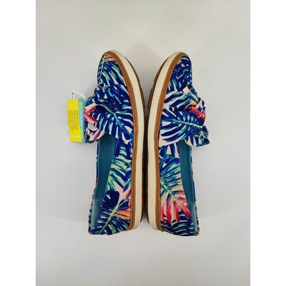 BareTraps Women's Blue Floral Valley Rebound Tecnology Slip On Flats Size 11M US - Picture 6 of 9